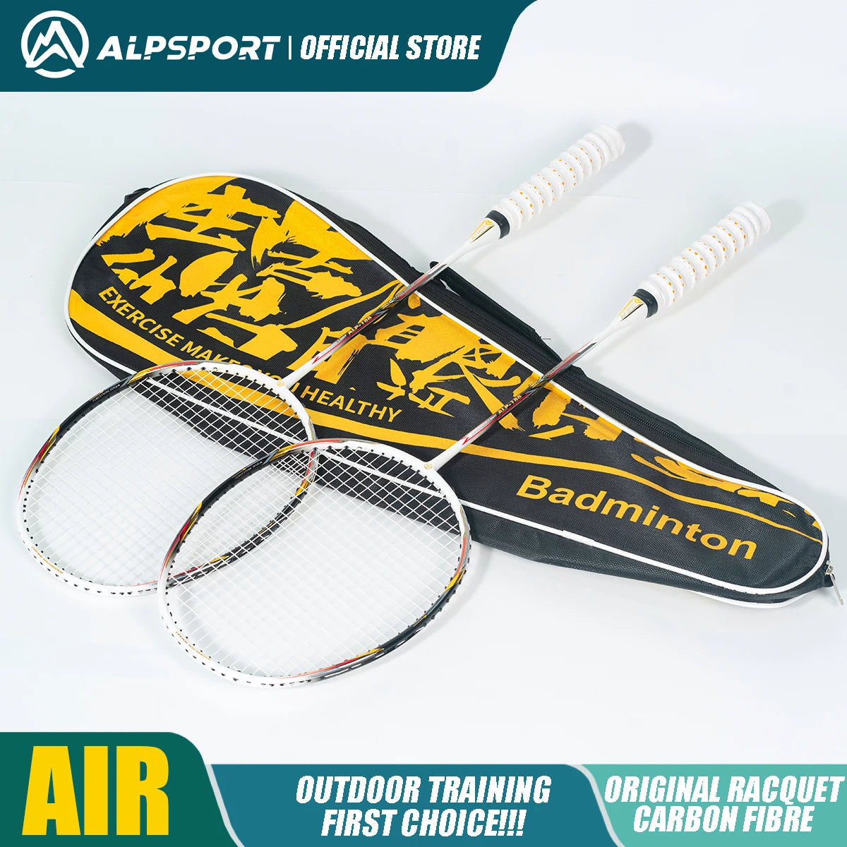 Alpsport 10U Air Elite Pro Badminton Racket Ultra Light For All Skill Levels
