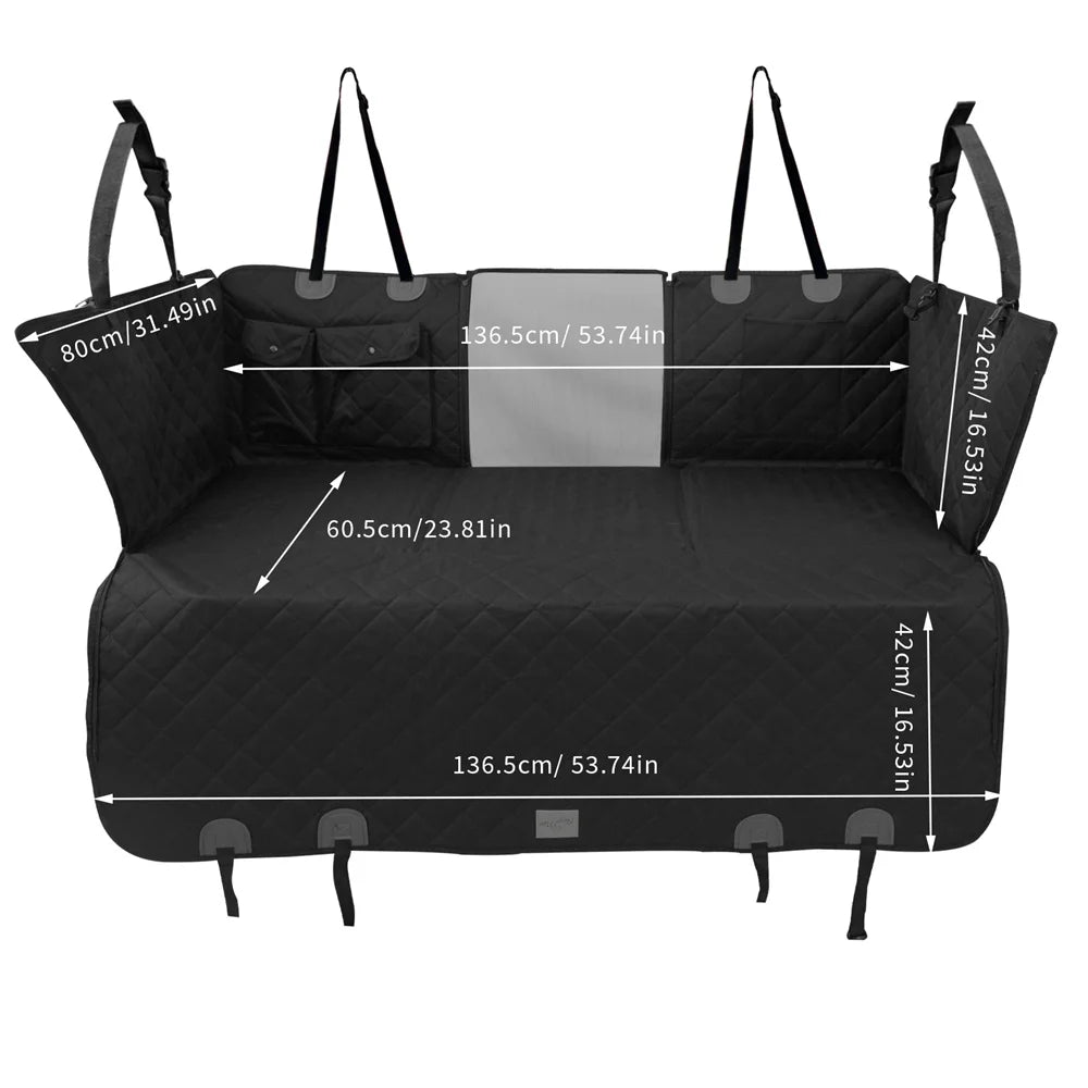 Transform car trips into a safer, comfier journey with this waterproof back seat extender that doubles as a snug dog hammock for any trip.