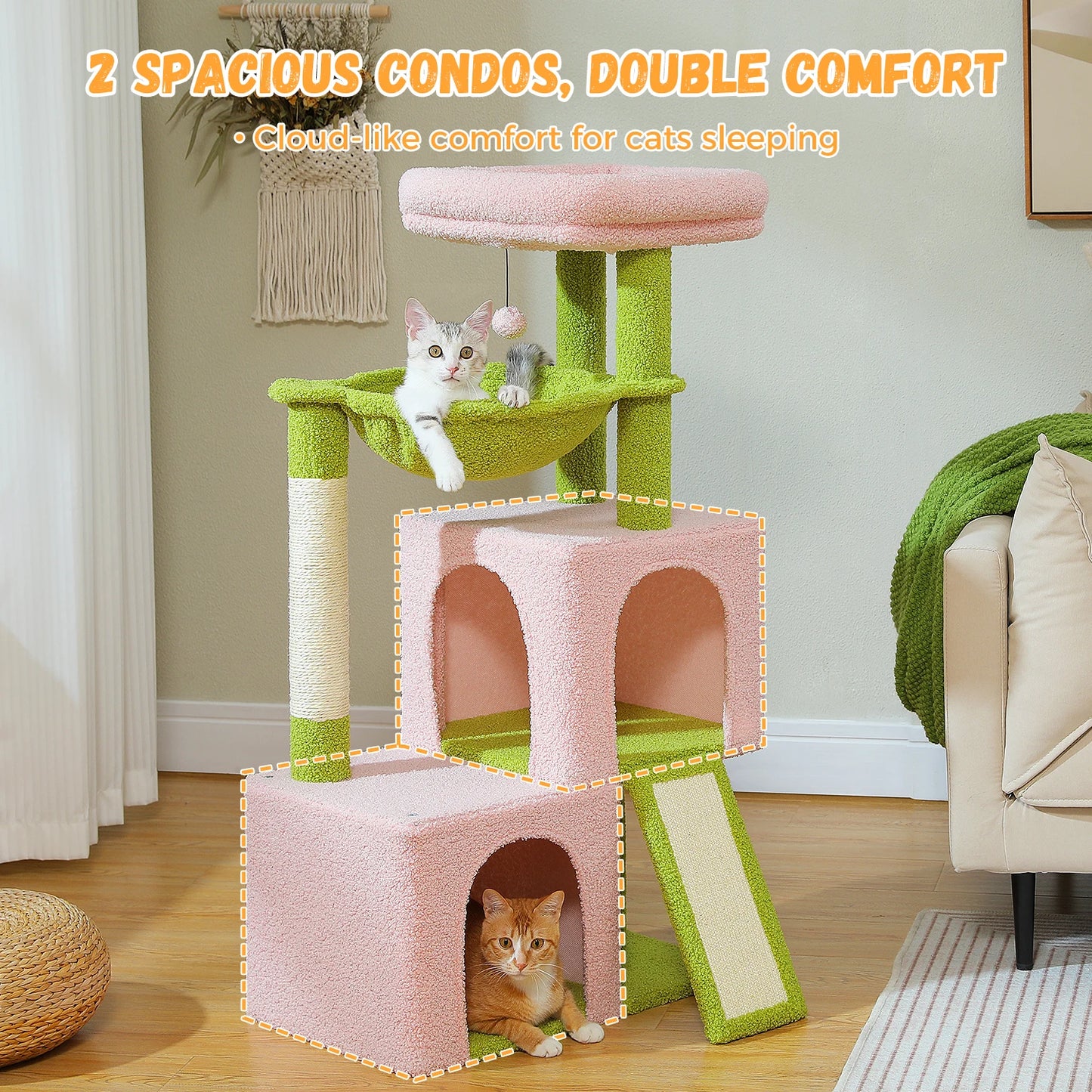 Unlock endless feline adventures with the PAWZ Road Large Cat Tree, a multi level playground built for indoor cats.