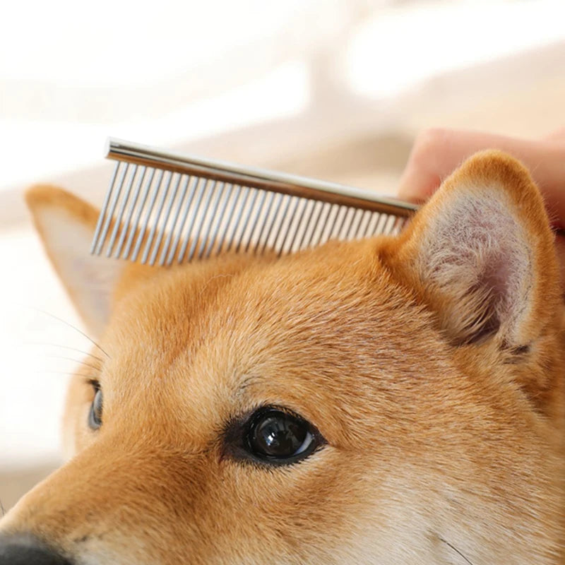 Discover a faster, gentler grooming routine with this stainless steel dog comb, engineered for long, thick coats, reducing tugging and leaving your pet looking neat and feeling comfortable.
