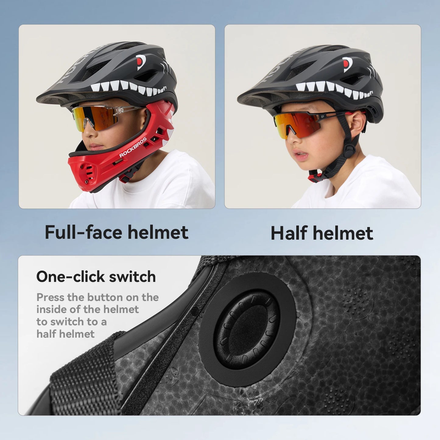 You can trust ROCKBROS to deliver a versatile kids helmet designed for confident riding, school commutes, and weekend adventures.