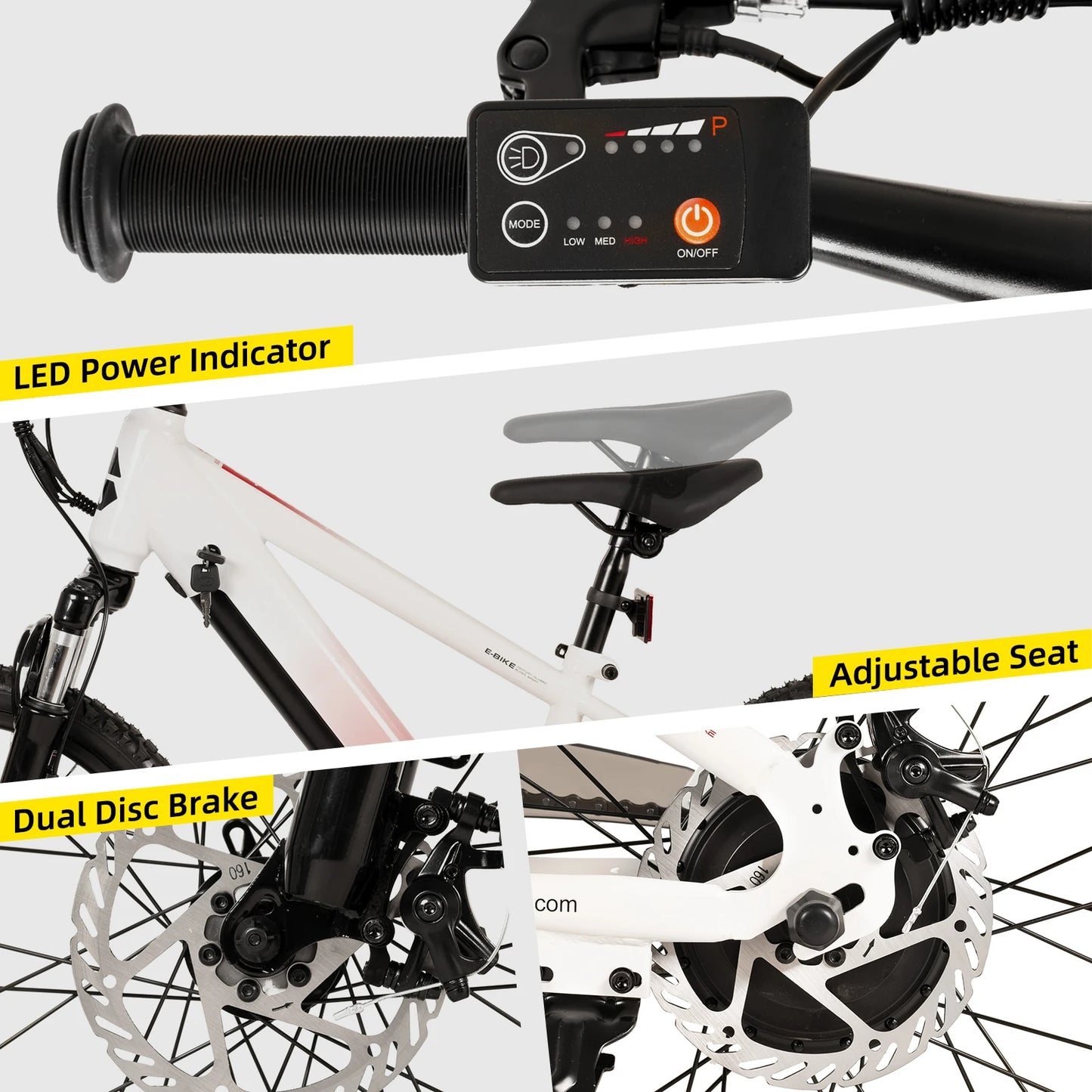 Joystar 250W Electric Bike For Kids 7 Plus 15 MPH Mountain Bicycle
