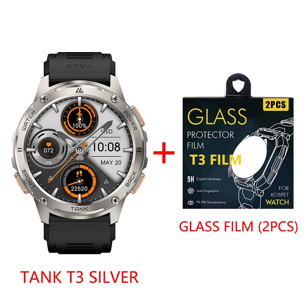 From KOSPET, the Tank T3 Smartwatch blends rugged durability with sleek, smart everyday convenience.