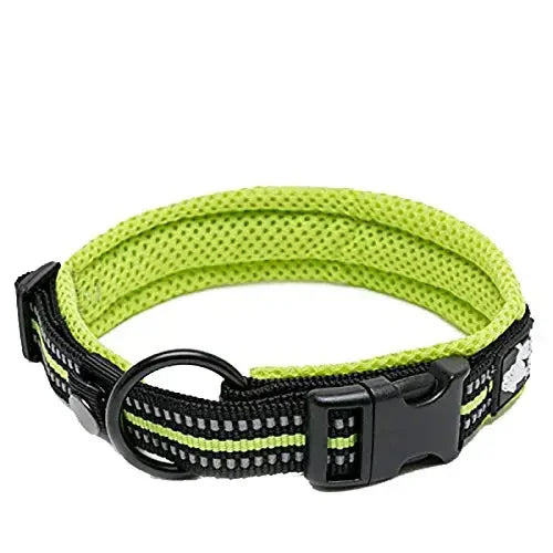 TrueLove Nylon Adjustable Padded Reflective Dog And Cat Collar TLC5011