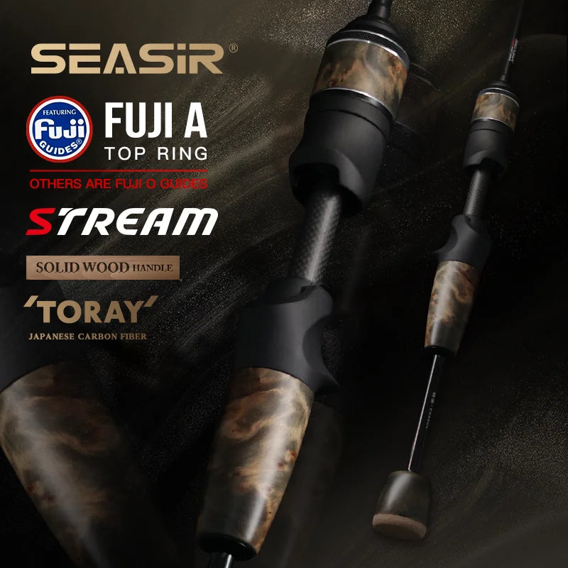 SeaSir Stream Ultralight Spinning Baitcasting Fishing Rod 1 to 10g