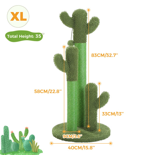 From PAWZ Road, this cactus cat scratching post offers your indoor cat a stylish, sturdy outlet for claws, exploration, and everyday fun that lasts.