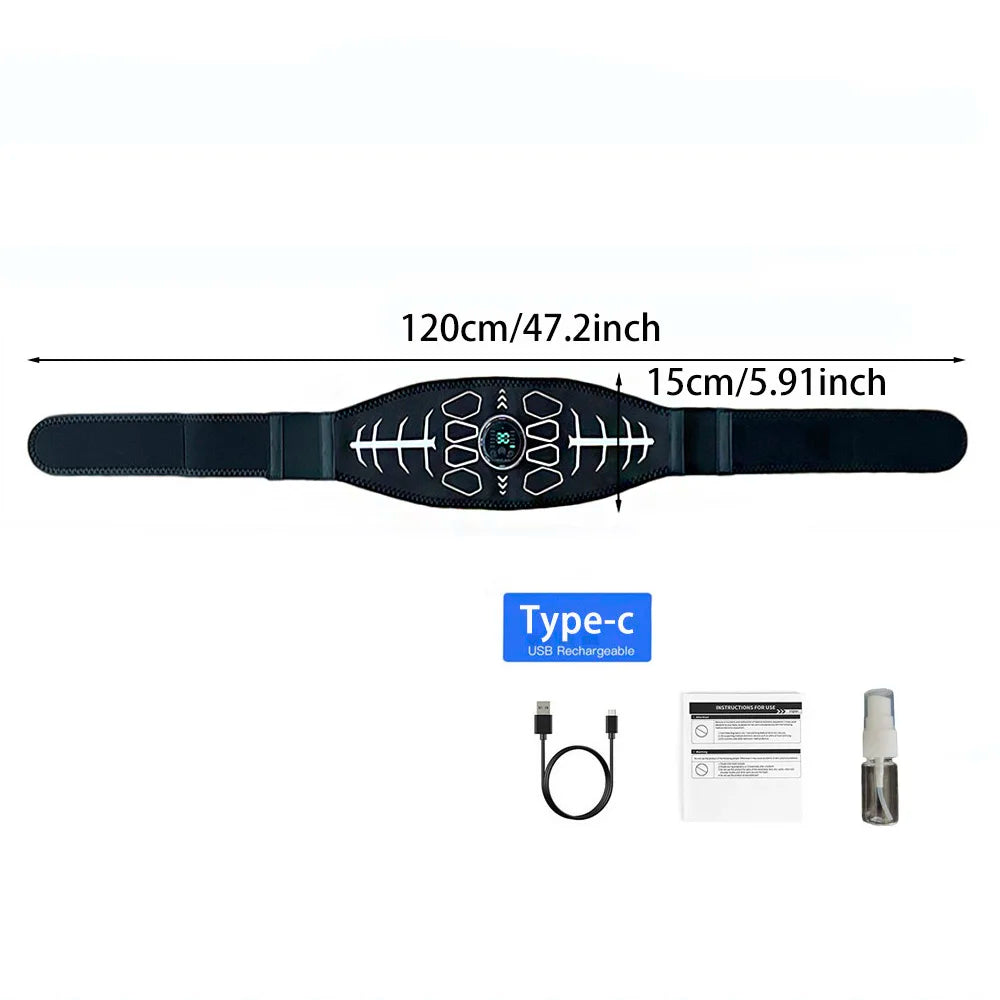Experience a firmer core with Brangdy EMS Muscle Stimulator, a portable belt that tones abs and elevates your fitness routine.