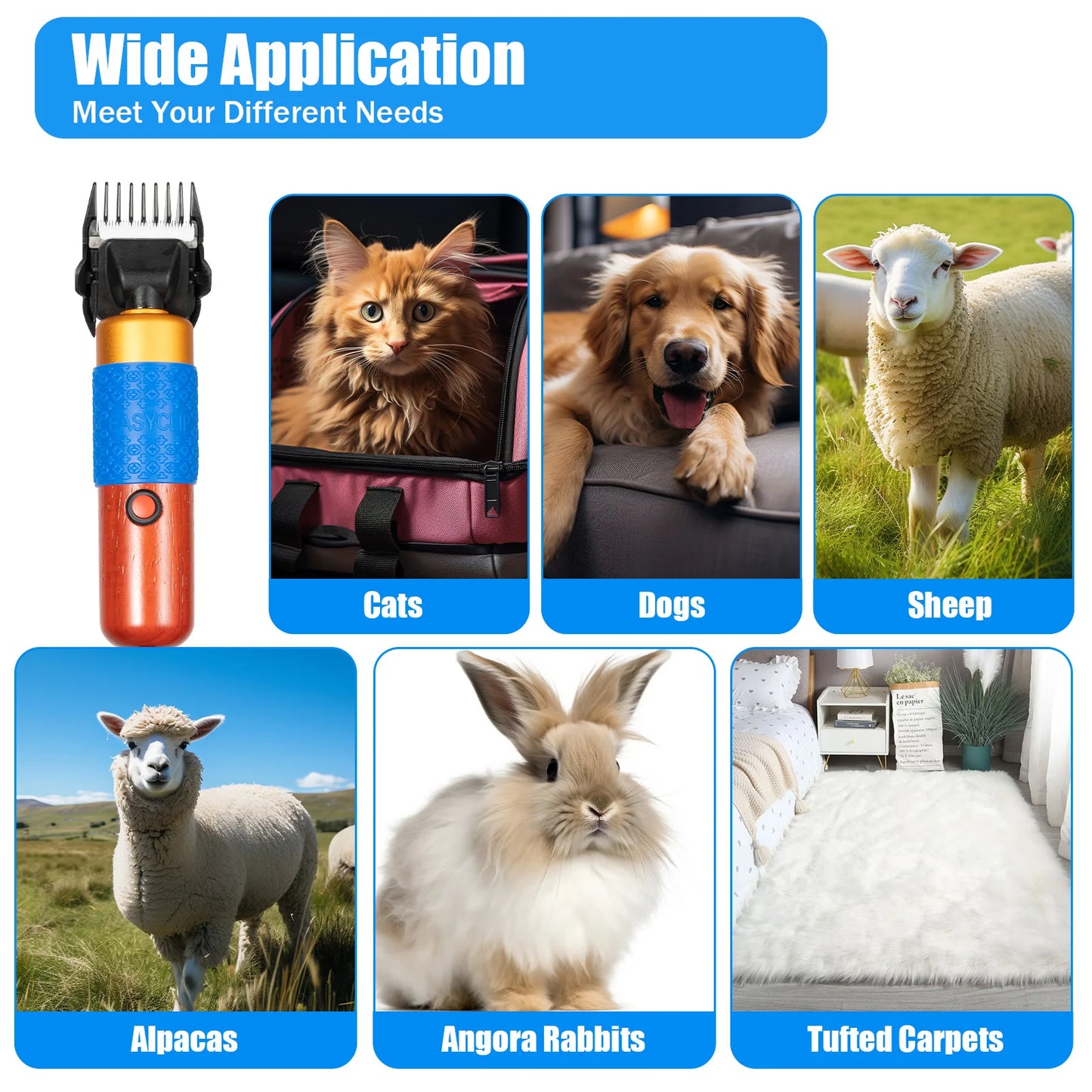 Effortless, professional grooming for every animal starts with these rugged electric fur shears, helping you achieve quiet power, reliable cuts, and comfortable operation for long sessions.