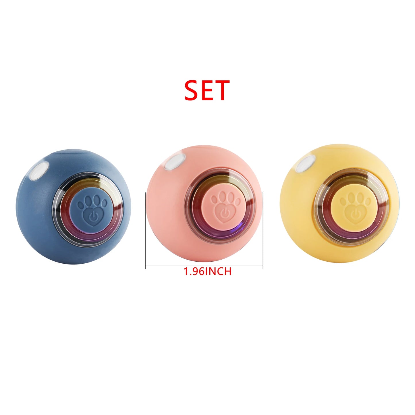 MeowMeows Active Rolling Ball For Dogs USB Rechargeable 2Point2Inch Toy