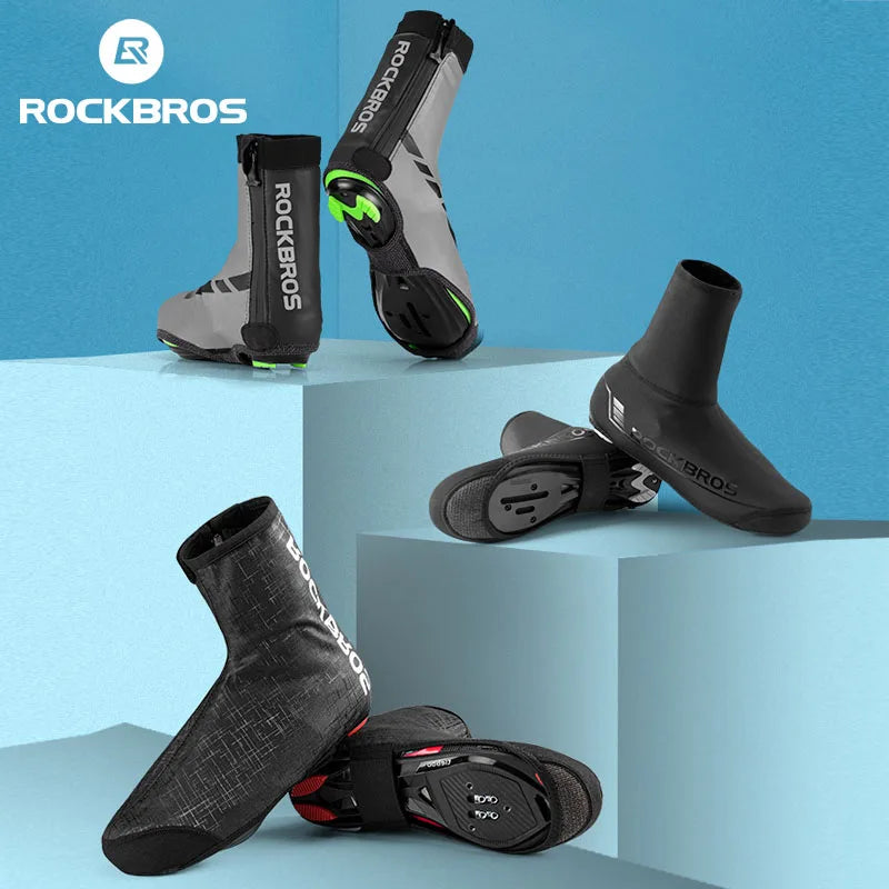 Boost your ride with ROCKBROS cycling shoe cover that shields every kilometer, keeping your shoes dry, highly visible, and ready for any weather condition you encounter on road, trail, or commute.