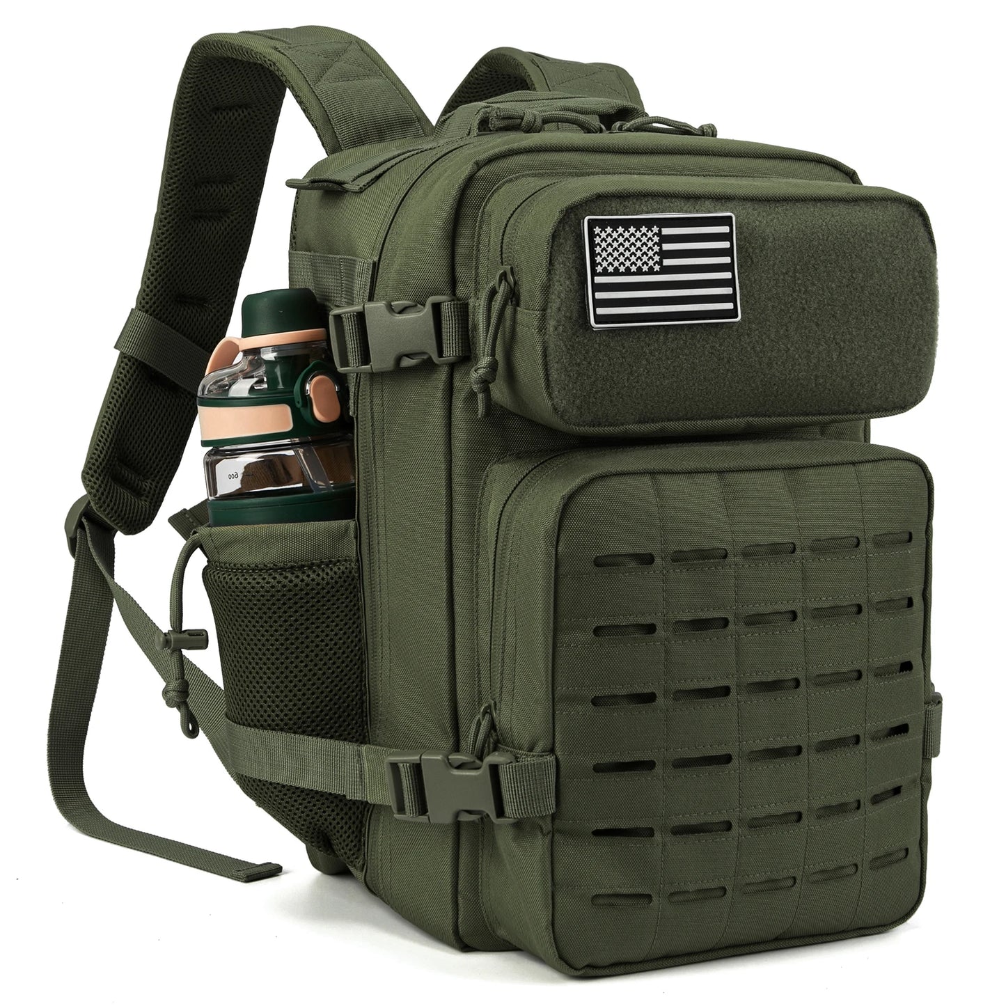 You get a reliable 25L tactical backpack designed for everyday adventures and weekend getaways.