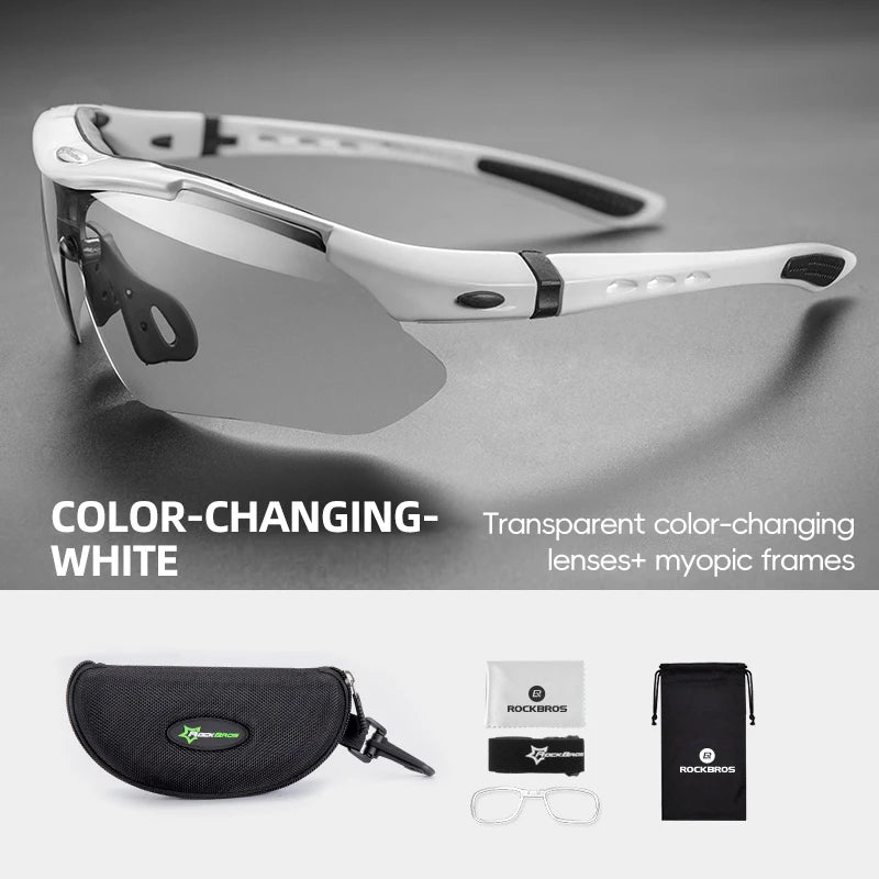 See clearly on every ride with ROCKBROS cycling glasses that adapt to light, speed, and every road you conquer.