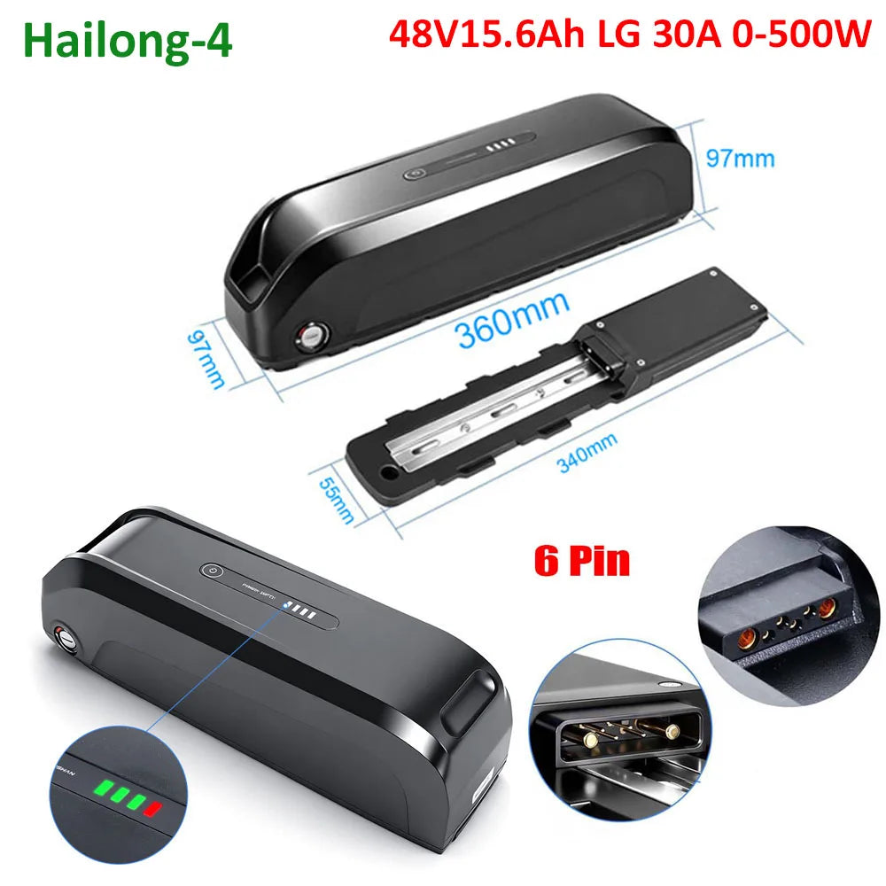 Unitpackpower Ebike Battery 52V 48V 24Ah 21700 18650 Pack For BBS02 BBS01 BBSHD