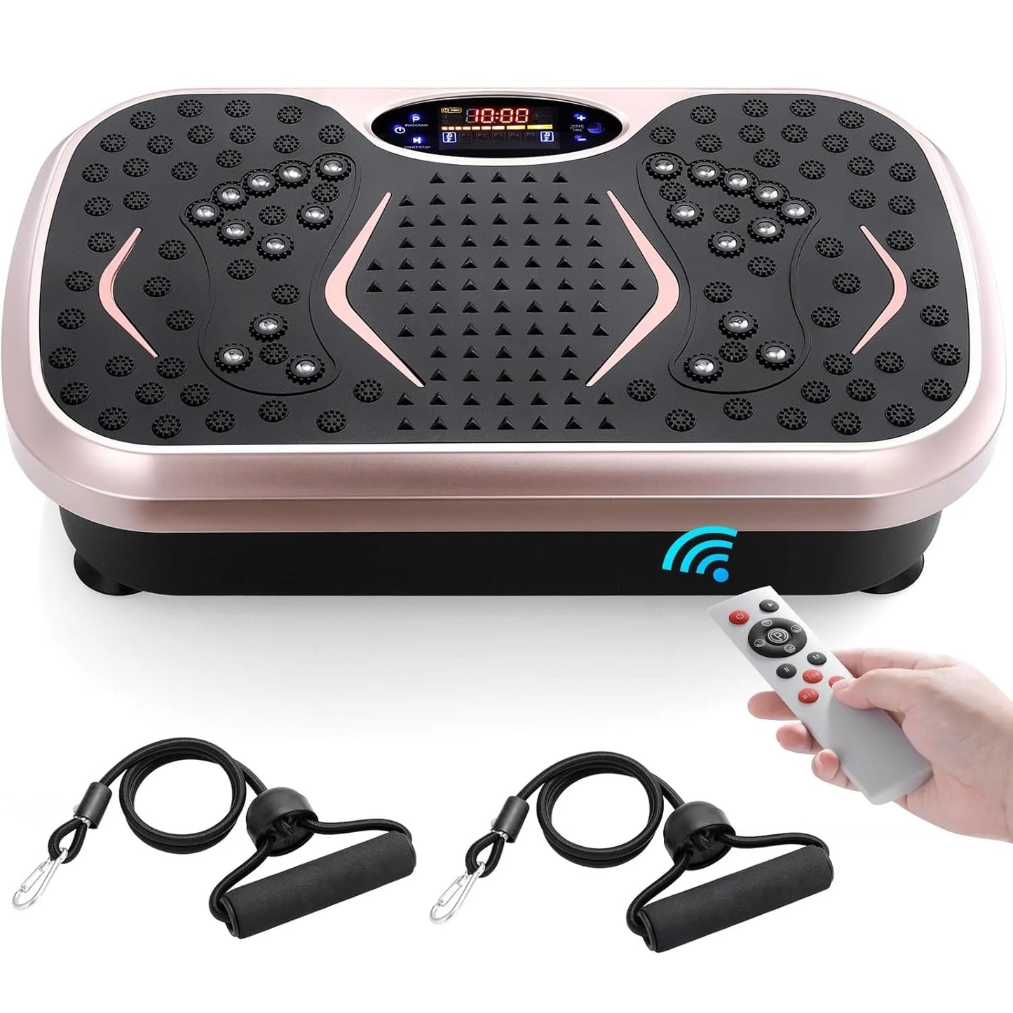 Transform your home workouts with a compact vibration plate that targets your whole body.