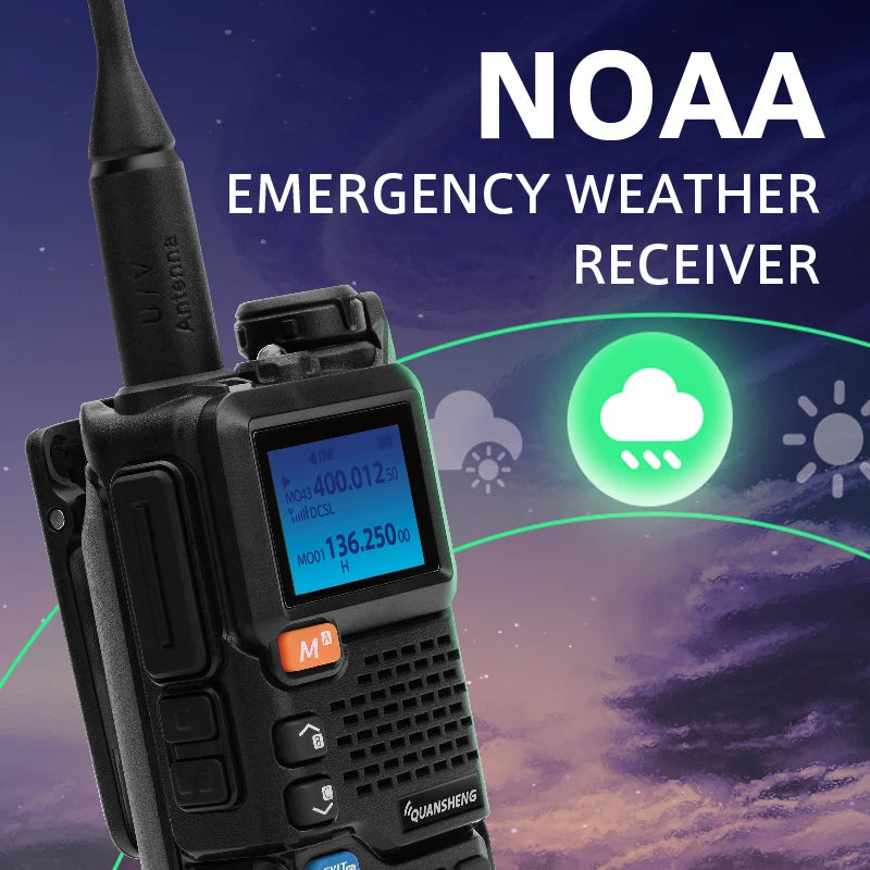 The Quansheng UV5RPLUS delivers versatile, full-band communication for outdoor adventures and aviation enthusiasts, combining compact design with robust performance you can trust in the field.