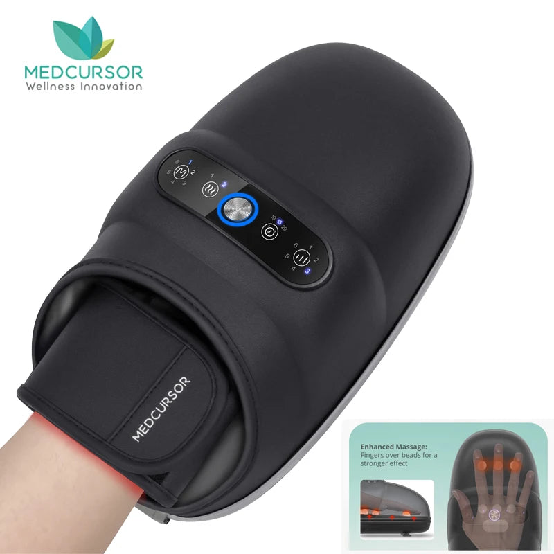Medcursor Wireless Hand Massager With Air Compression Palm Acupoint Therapy