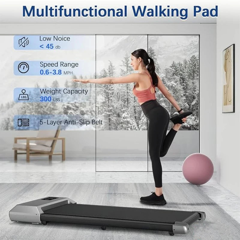 NONED 2.5 HP Treadmill For Home Use 300 Lb Capacity 2in1 Walking Running