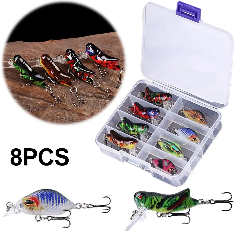 Experience lifelike action, precise casting, and confident strikes with the Shunmaii Mini Crankbait Wobbler set, designed for saltwater conditions and serious freshwater targets alike.