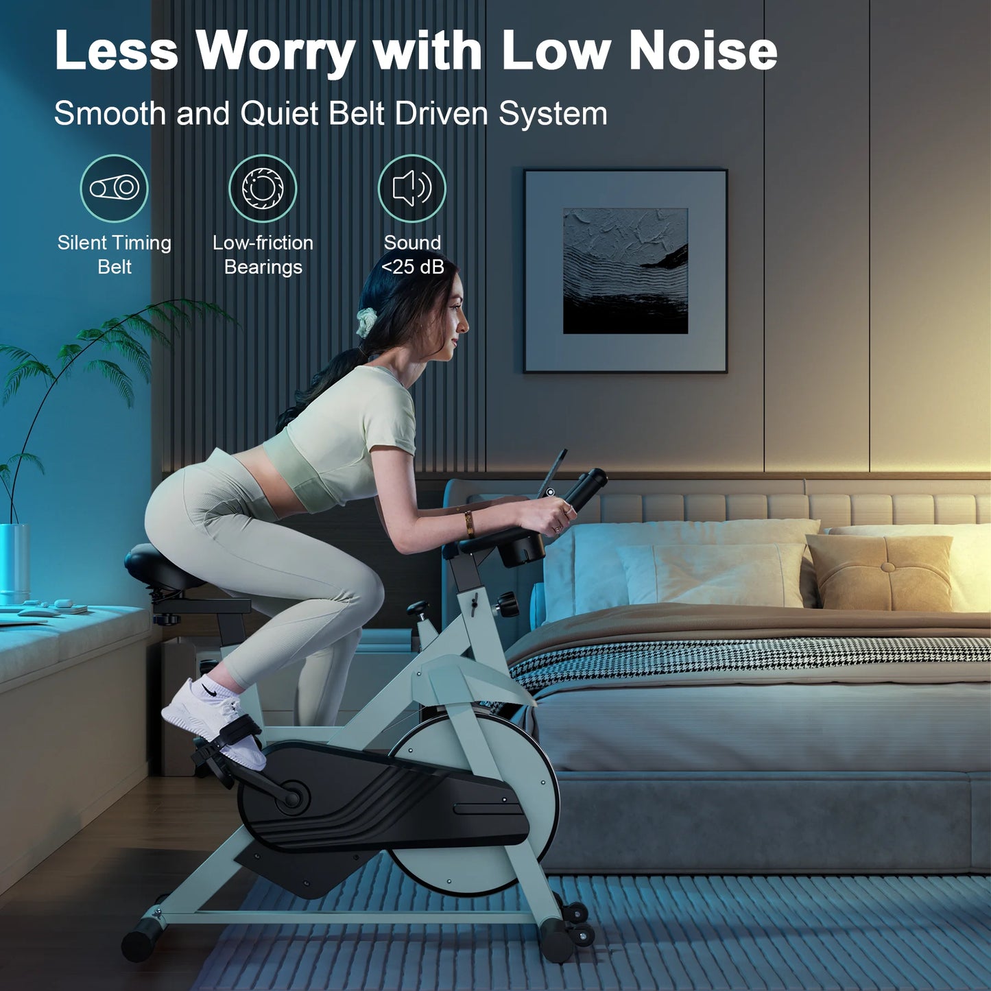 Transform your home workouts with the Superun magnetic resistance bike for powerful, peaceful, and sustainable training at any hour.