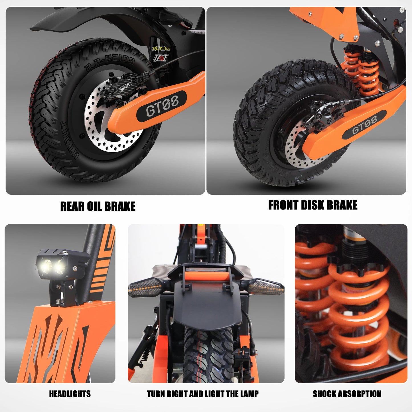 Arwibon 5600W Dual Motor Electric Scooter 46 MPH Foldable Off Road
