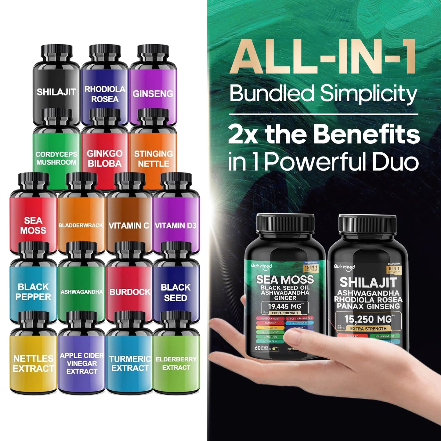Quit Mood presents a powerful Sea Moss and Shilajit bundle to elevate daily vitality.