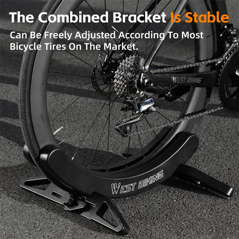 Streamline your bike storage with the West Biking indoor floor stand, a sturdy, adaptable solution for every ride.