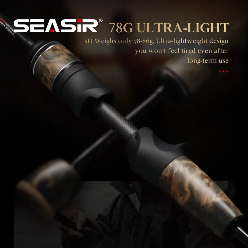 SeaSir Stream Ultralight Spinning Baitcasting Fishing Rod 1 to 10g