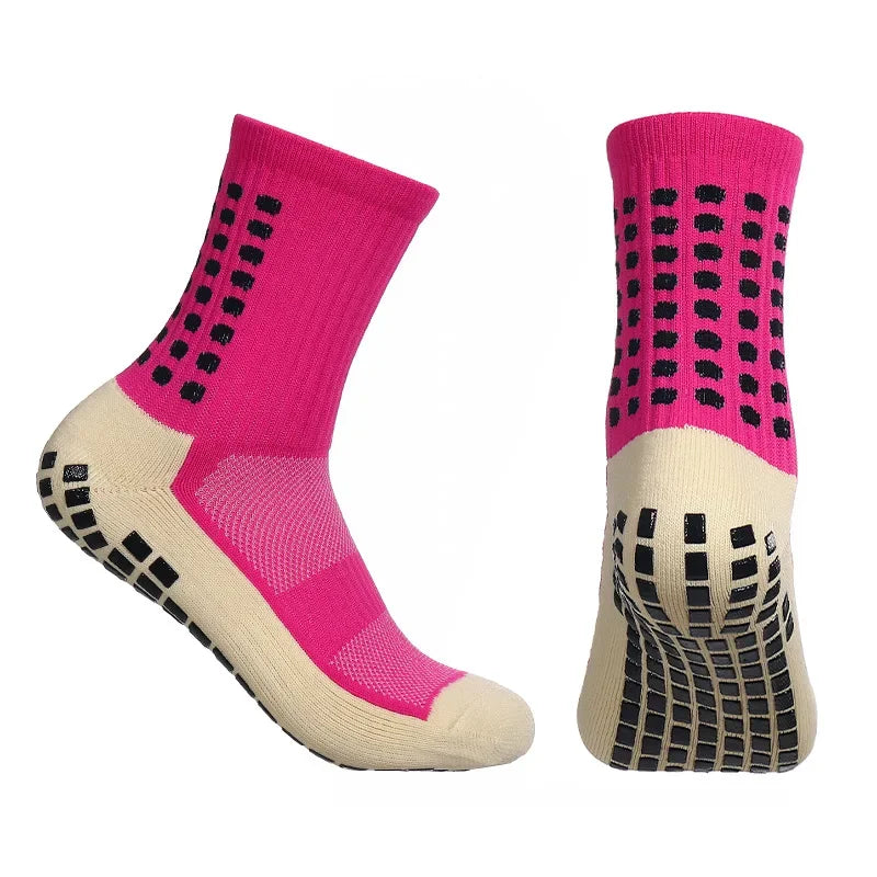 Anti-Slip Football Socks Men Women Sports Socks Breathable Silicone Bottom Soccer Outdoor Sport Running Cycling Grip Socks