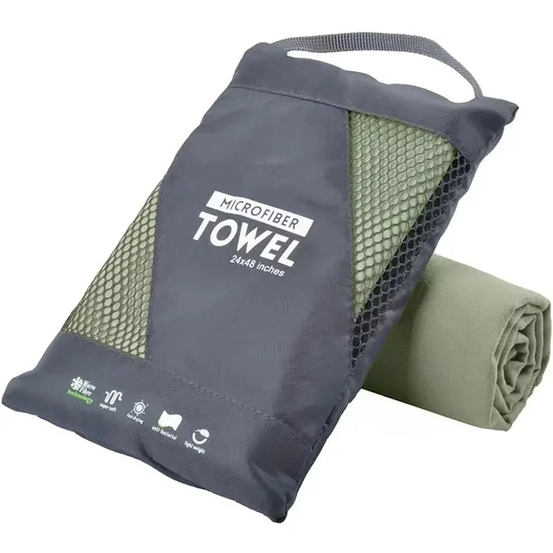Stay ready for every adventure with DUTRIEUXCN's quick dry microfiber towel that dries fast and travels light.