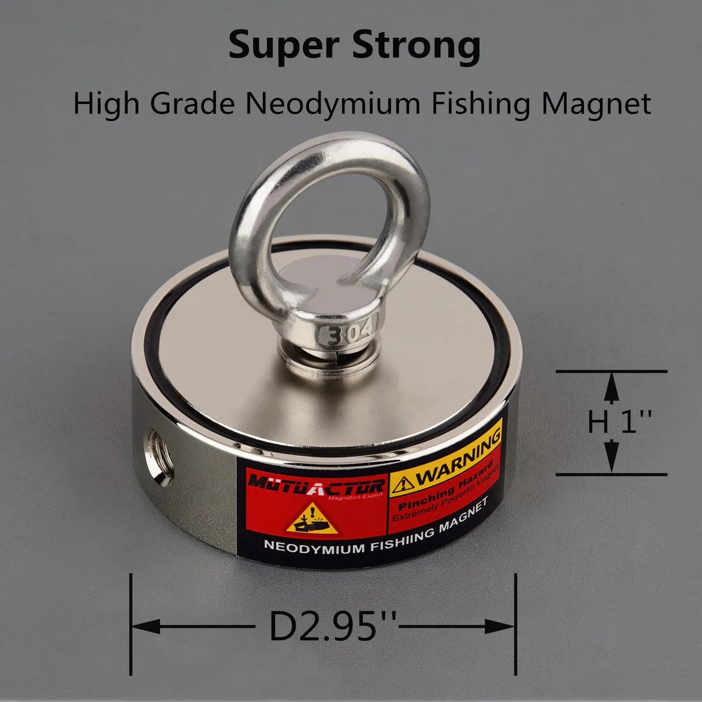 Unleash magnetic strength with the AMAZING-MAG 500 kg round magnet set, built for rugged outdoor tasks such as treasure hunts, industrial lifting, and deep river searches.