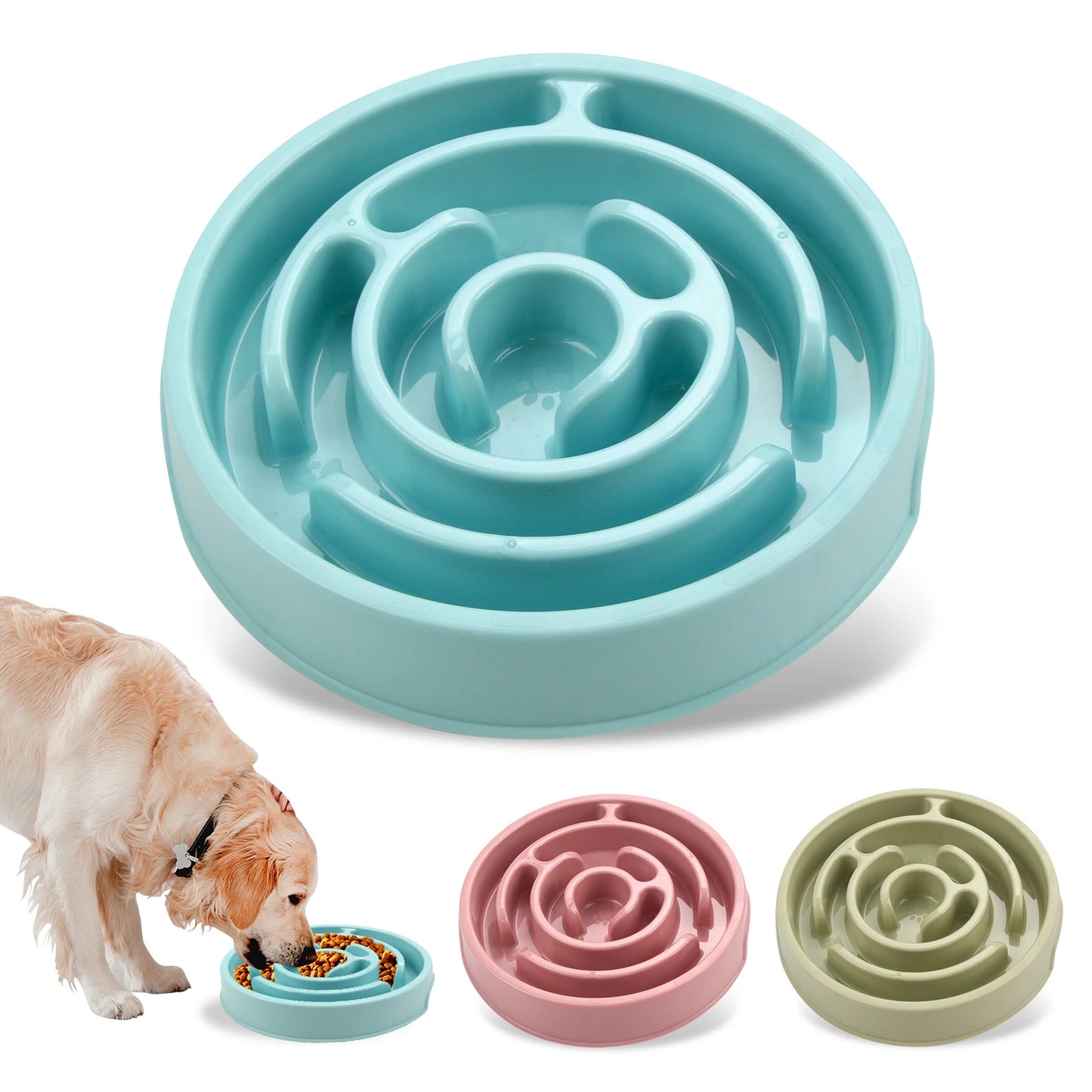 Turn every meal into a calmer, healthier routine with this Pet Dog Slow Feeder Bowl that makes dining a mindful challenge.