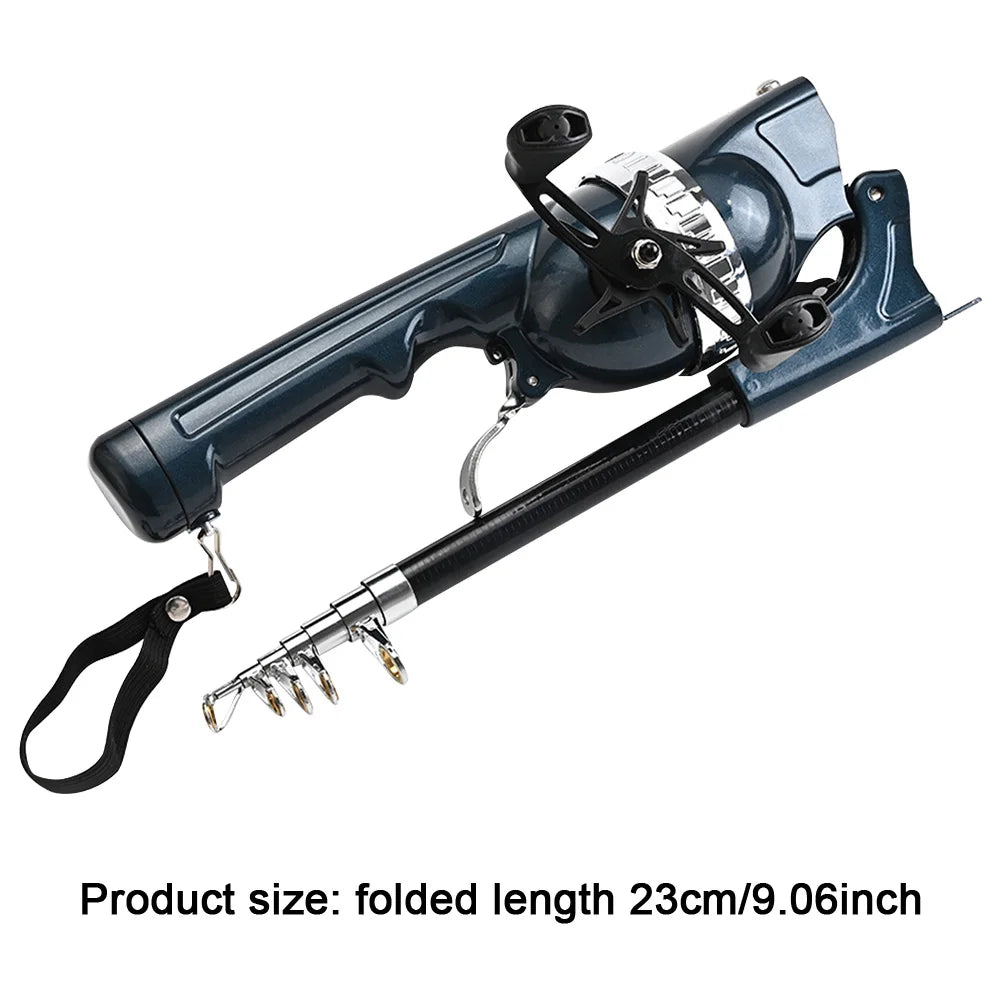 Experience effortless angling on every adventure with the APWIKOGER Telescopic Folding Fishing Rod, a compact, durable tool that folds down for easy travel yet extends for full-size performance on freshwater and saltwater exploits.