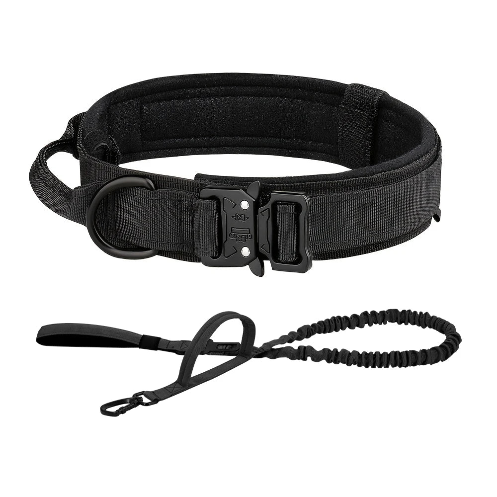 PETRAVELCN Dog Training Collar Set Adjustable Tactical Collar And Leash