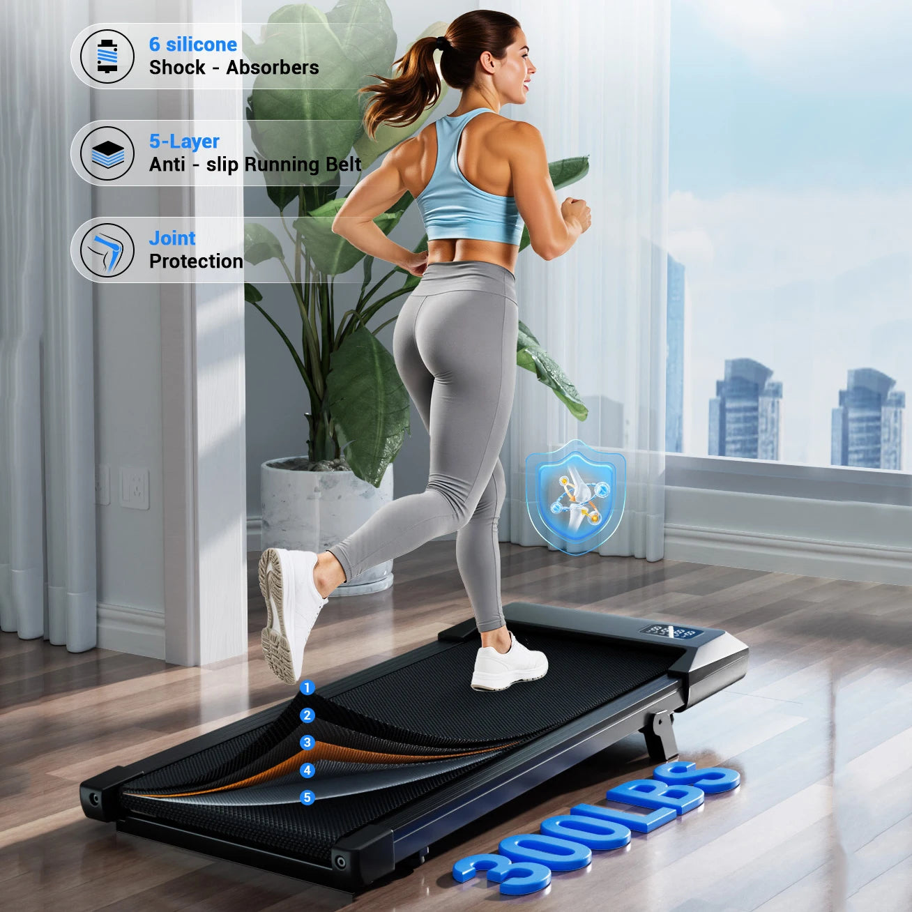 Transform your routine with a compact under-desk treadmill that brings powerful walking into your day.