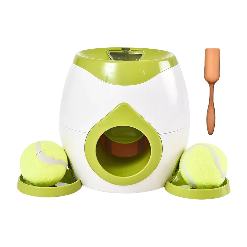 Alloet Mini Tennis Ball Launcher Catapult Toy For Pet Interactive Play