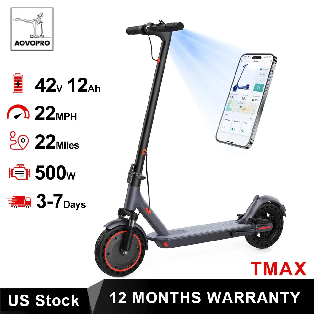 Experience city-smart riding with the AOVOPRO TMAX, a powerful, foldable scooter built for everyday adventures, commuting, and weekend explorations.