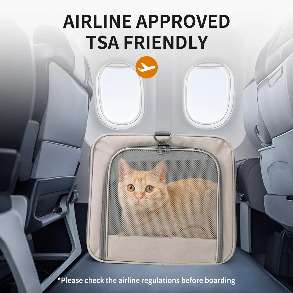 Travel confidently with your two feline companions in a sturdy, wheeled cat trolley built for long, comfortable journeys.
