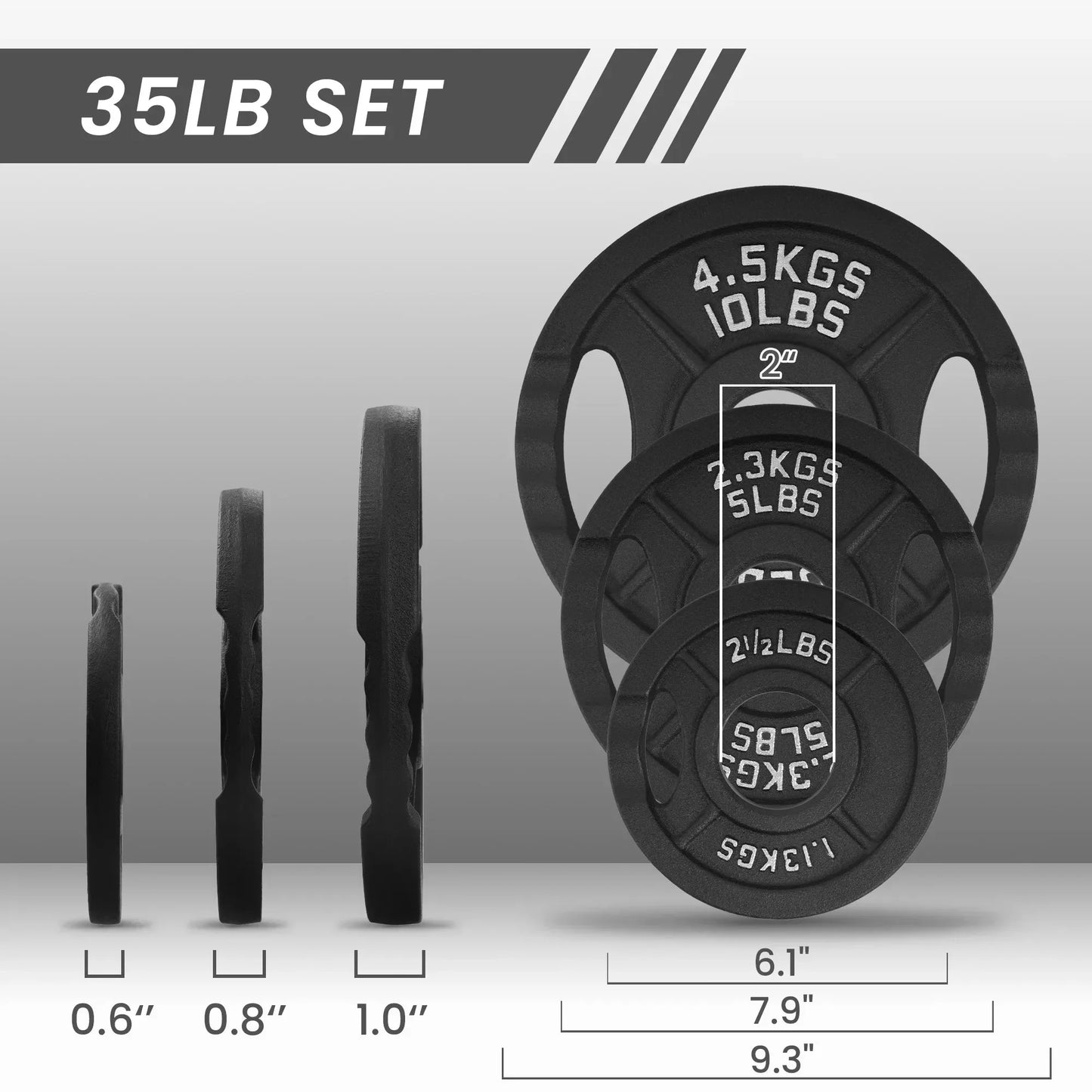 Turn your workouts into stronger, more consistent sessions with these durable cast iron weight plates built to last, designed to withstand heavy training and daily use, engineered for consistent performance across cross training and power routines.