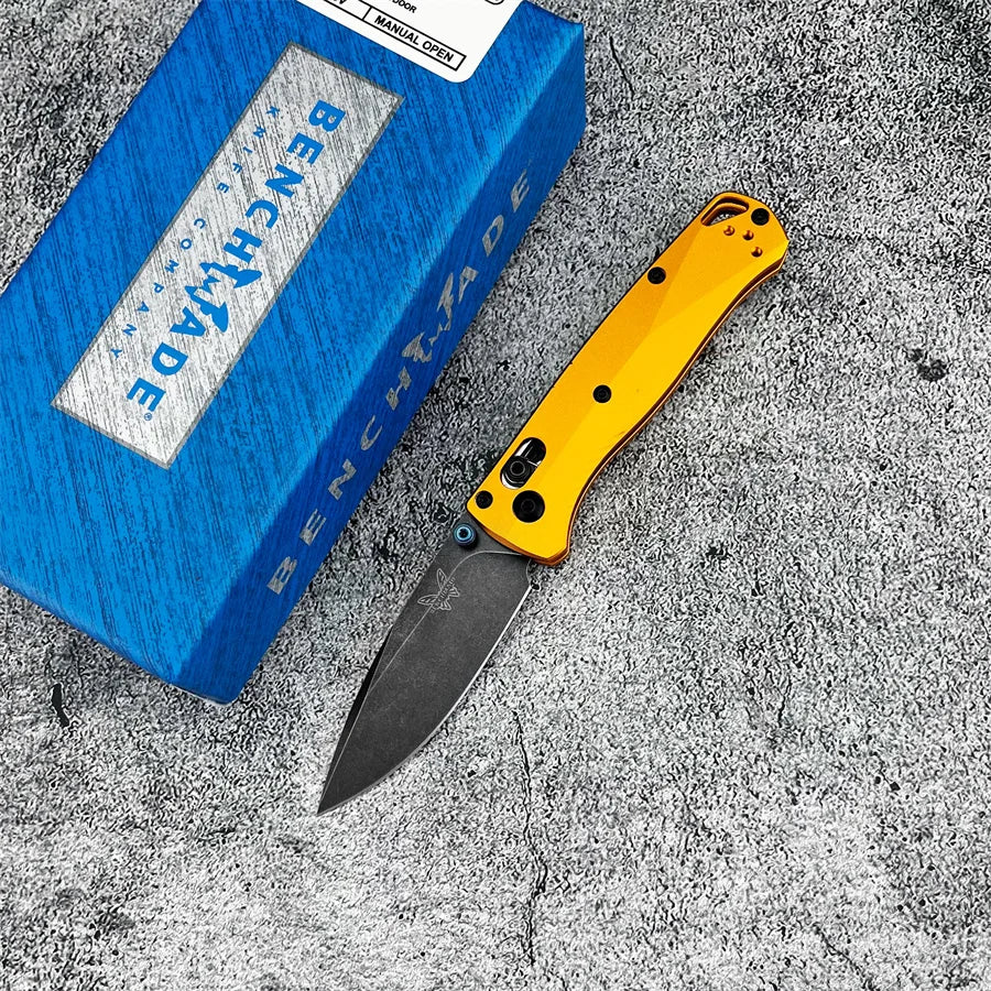 From the DIY Supplies line, the BM 533BK-2 Mini Bugout AXIS folding knife delivers rugged versatility, reliable performance, and compact practicality for outdoor adventures.
