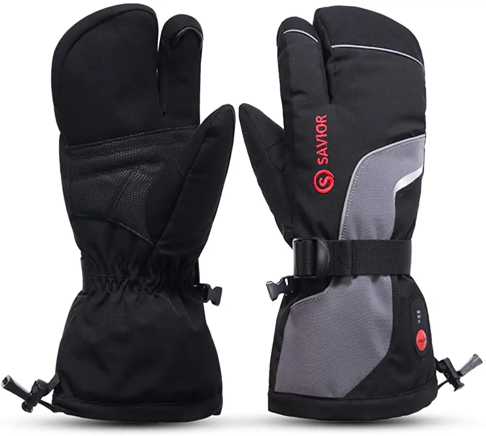 Savior Heat Winter Heated Mittens For Men Women With Rechargeable Battery
