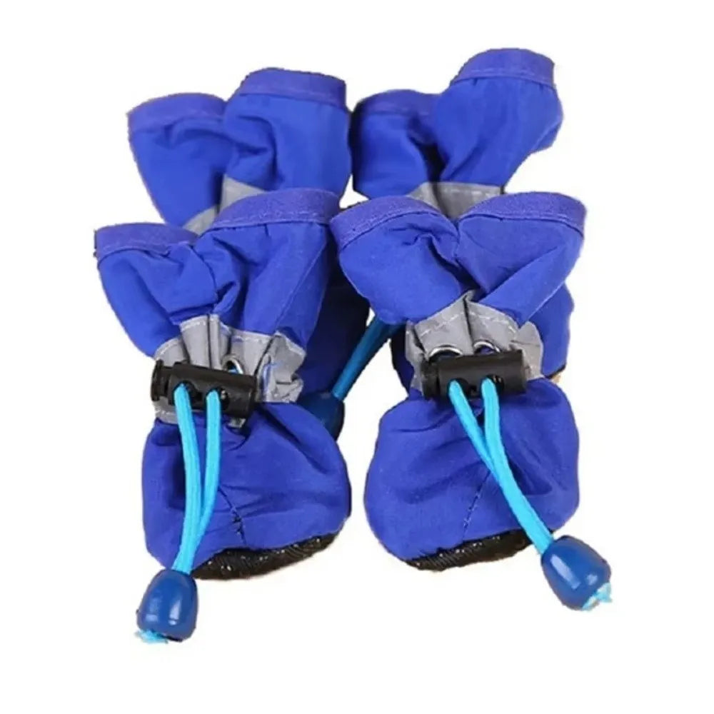 NONECN Waterproof Anti Slip Dog Shoes With Adjustable Drawstring Rain Booties