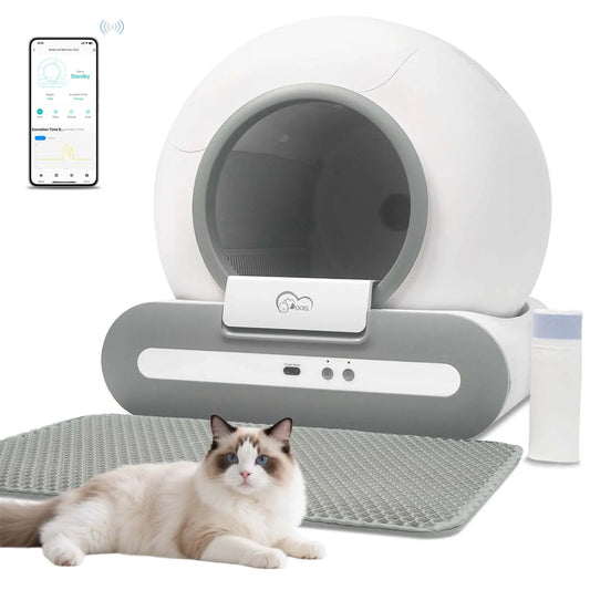 Experience effortless litter care with the DOEL 65L Self-Cleaning Cat Litter Box, powered by app control and built for busy homes, apartments, and households.