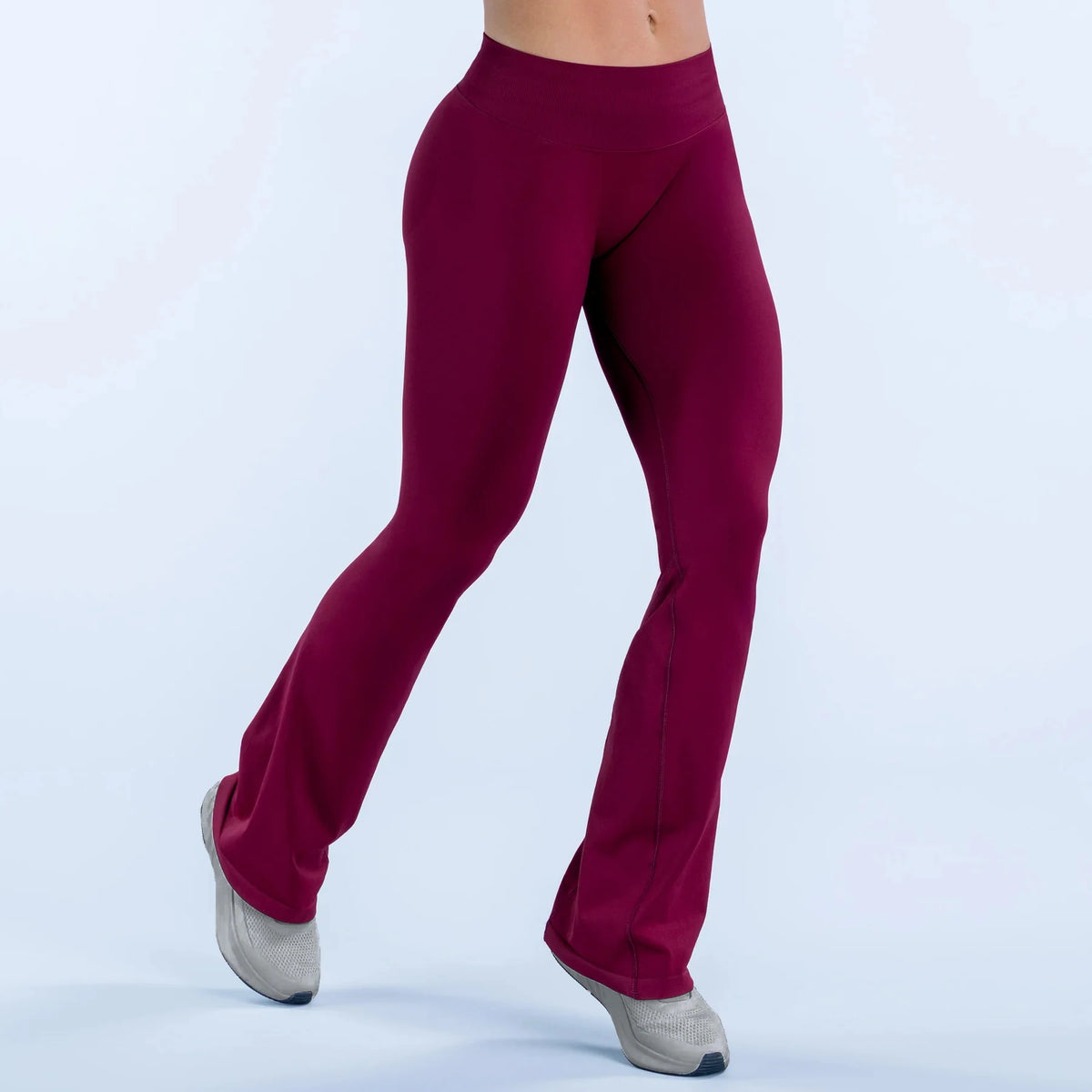 NCLAGEN Womens Seamless Flared Yoga Leggings Squat Proof Workout Pants