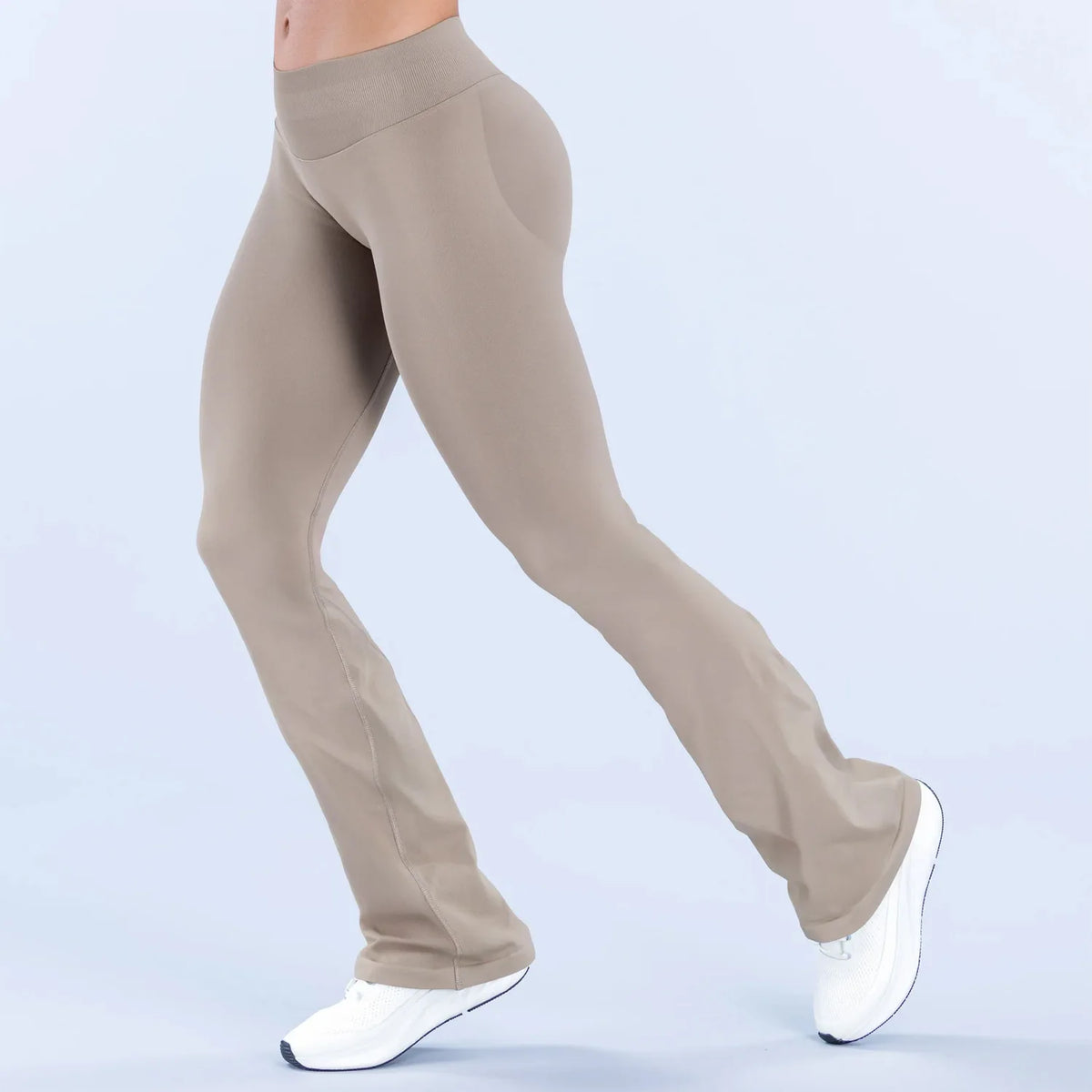 NCLAGEN Womens Seamless Flared Yoga Leggings Squat Proof Workout Pants