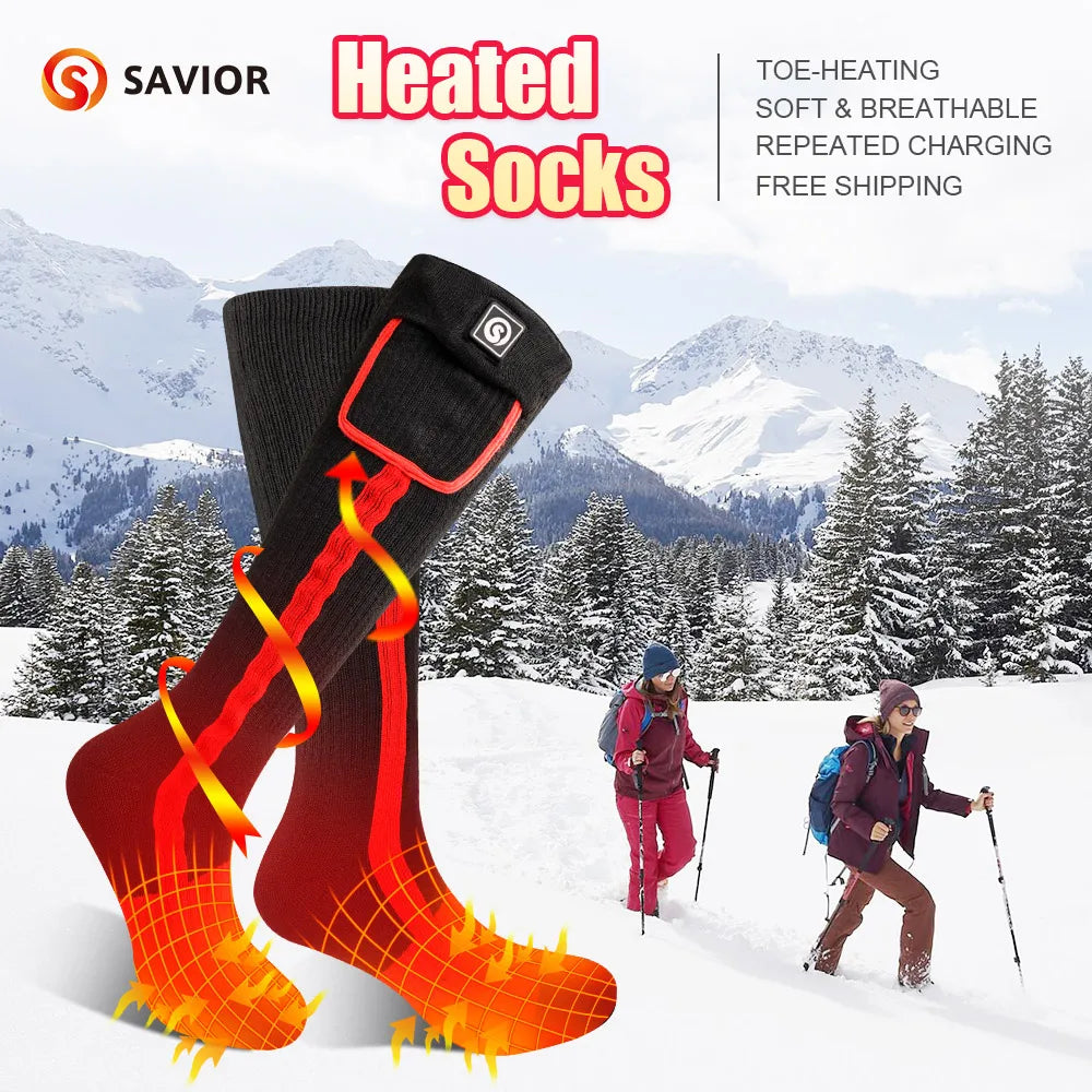Stay warm on every cold adventure with SNOW DEER heated socks that deliver reliable warmth when you need it most.