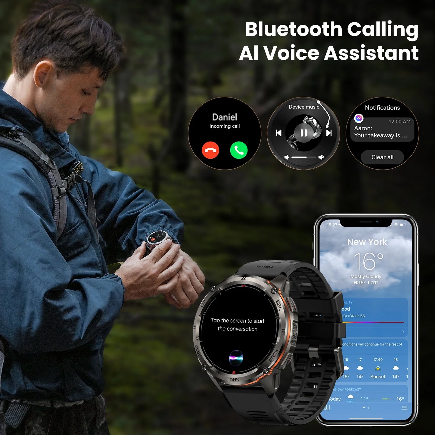 Meet the KOSPET TANK T3 Ultra 2 GPS Smart Watch, built for rugged performance, precise tracking, and everyday reliability.