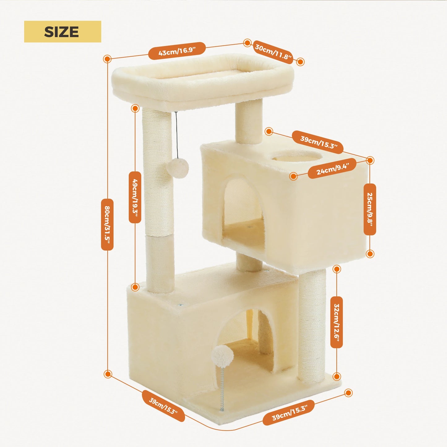 Unlock endless feline adventures with the PAWZ Road Large Cat Tree, a multi level playground built for indoor cats.