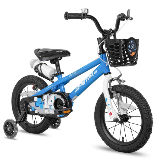 JOYSTAR 12 14 16 18 20 Inch Kids Bike with Light Up Training Wheels, Kids' Bicycle for Boys Girls Age 3-12 Years, Children Bikes
