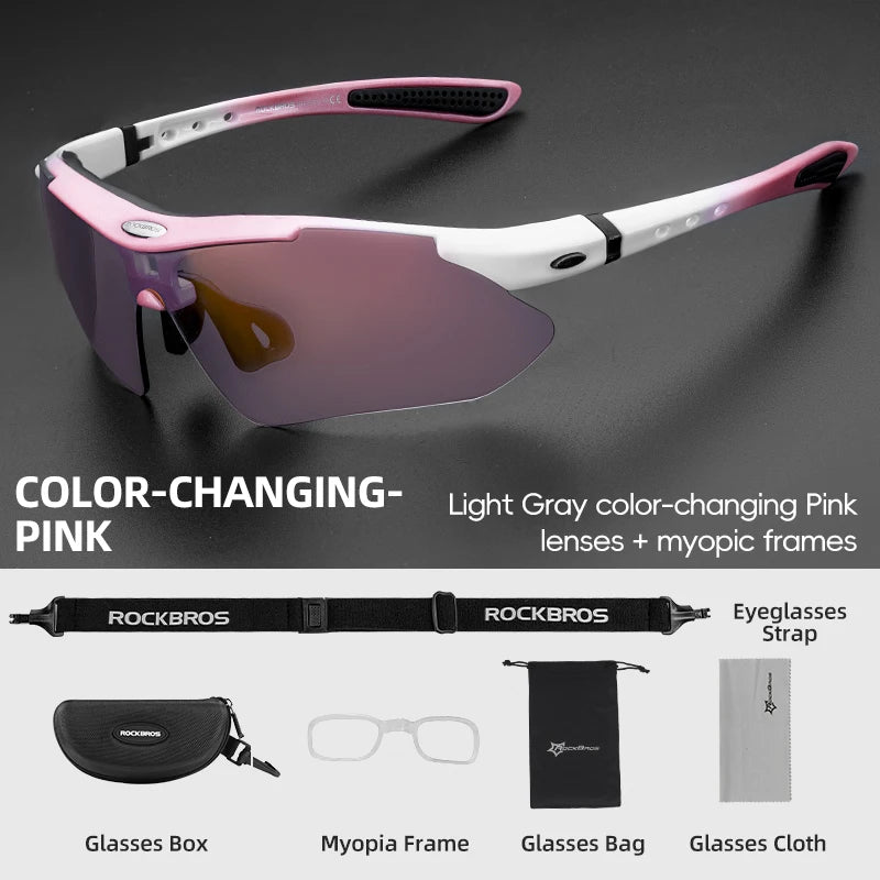 See clearly on every ride with ROCKBROS cycling glasses that adapt to light, speed, and every road you conquer.
