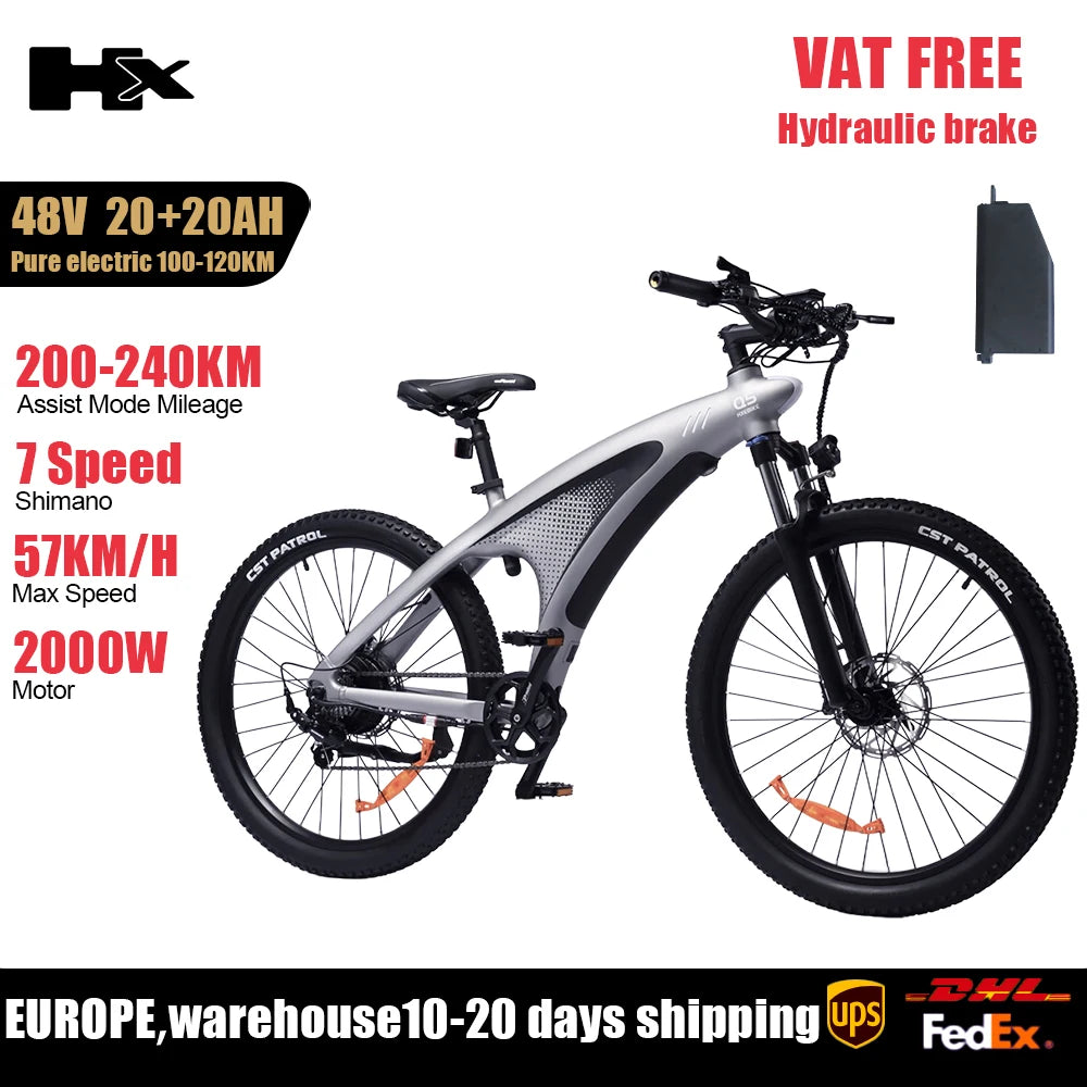 From Huanci, the HX Q5 delivers unstoppable power and rugged capability for serious riders on 27.5 inch wheels.